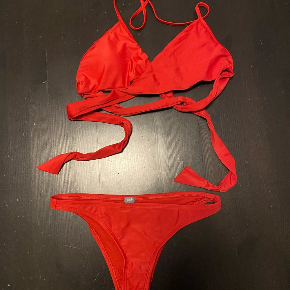 Cute Red Cheeky Bikini